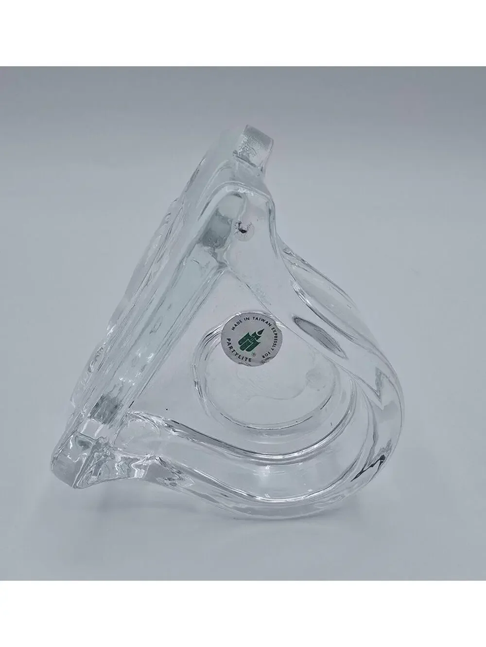 Vintage Retired PartyLite Seagull Sailboat Candle Holder w/Frosted Clear Glass